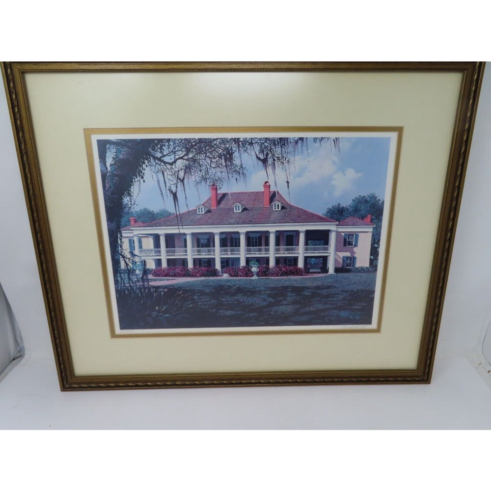 James Kendrick III D’Estrehan PLANTATION Lithograph Print #34/995 SIGNED